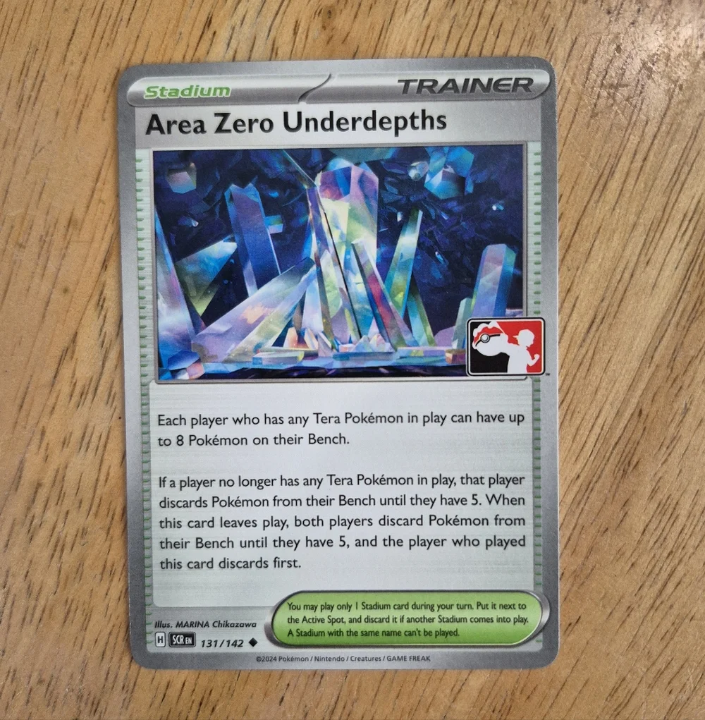 area zero underdepths pokemon card - 135/102 - SV7: Stellar Miracle [FULL ART] [Near Mint] both players discard Pokmon from their Bench until they have 5  QTY 8 Pokemon Area
